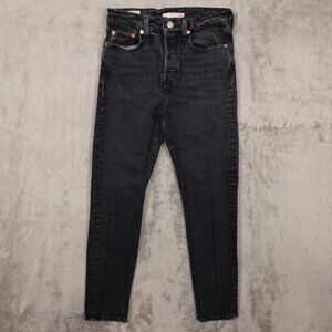 Levi's Jeans Wedgie jean High Rise Women's 26 Black Denim Red Tab 28" inseam